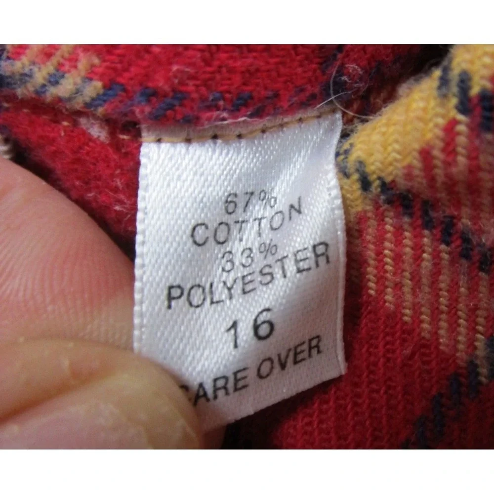 Vintage 80s 90s LL Bean Timberline Flannel‎ Shirt Men's (16) Plaid
